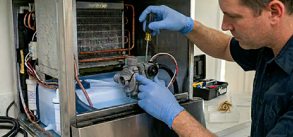 Commercial Ice Maker Water Pump Repair in Boston